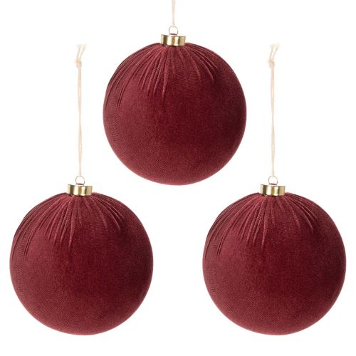 Boule de Noël, aspect velours