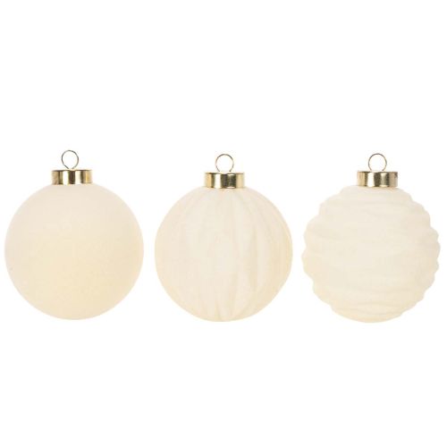 Boule de Noël blanche à