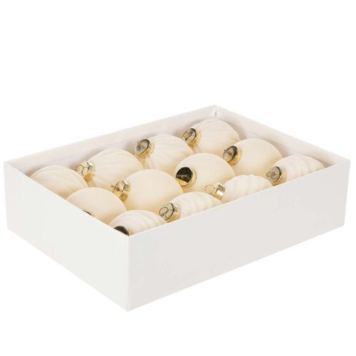 Boule de Noël blanche à