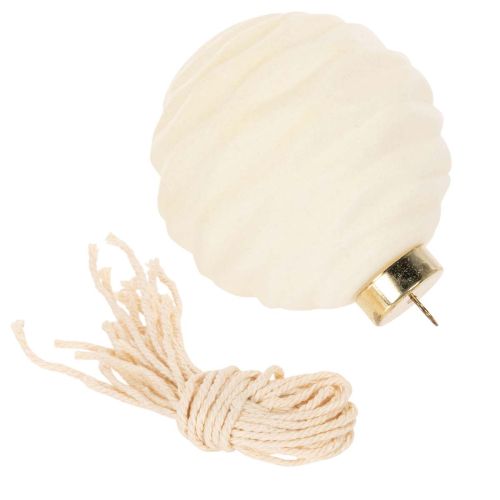 Boule de Noël blanche à
