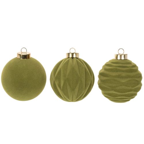 Boule de Noël effet velours,