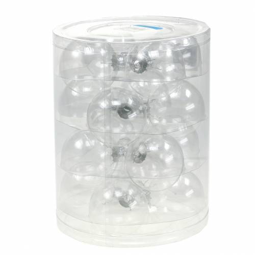 Floristik24 Verre boule de Noël Ø7,5cm clair 12 pcs