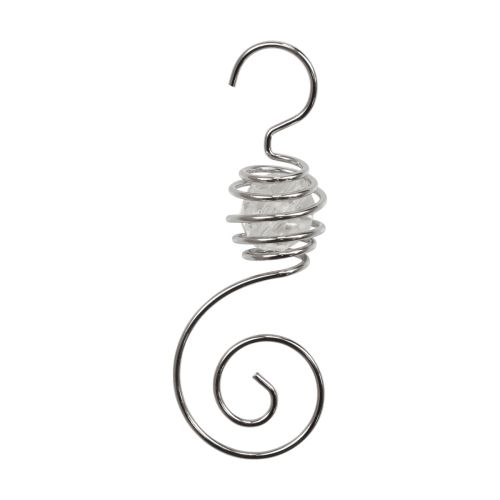 Floristik24 Cintre boule de Noël, cintre boule argent 7cm 6pcs