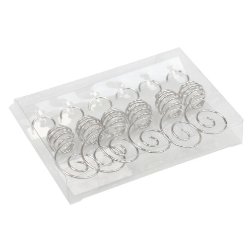 Floristik24 Cintre boule de Noël, cintre boule argent 7cm 6pcs