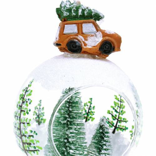 Article Boule de verre Décorations de sapin de Noël voiture Ø8cm 3pcs
