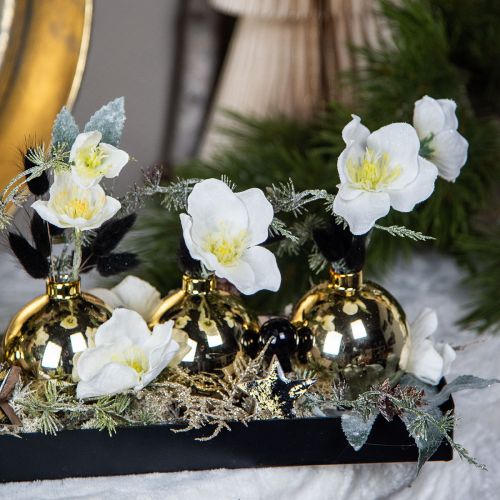 Article Verre boule de Noël Ø6cm doré mix 24 pcs