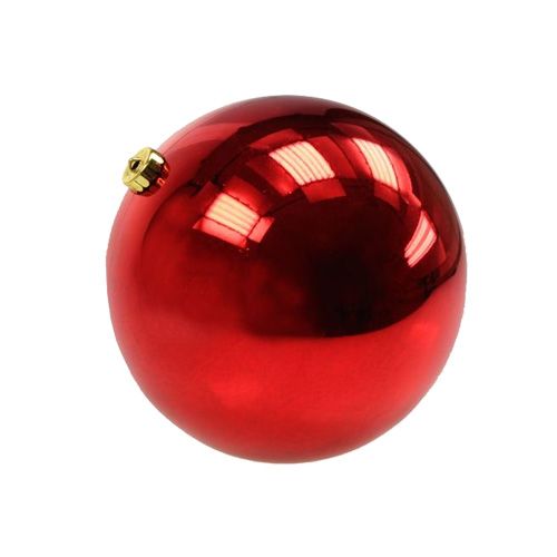 Floristik24 Boule de Noël en plastique petit Ø14cm rouge 1pc