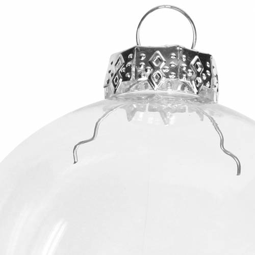 Floristik24 Verre boule de Noël Ø7,5cm clair 12 pcs