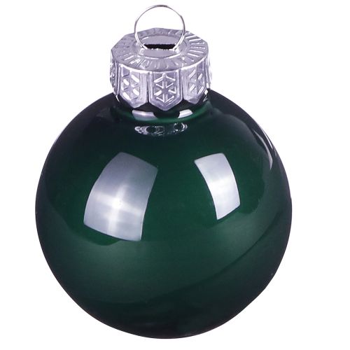 Floristik24 Boules de Noël en verre mini boules de sapin vert Ø4cm 24 pcs