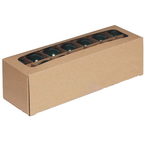Floristik24 Boules de Noël en verre mini boules de sapin vert Ø4cm 24 pcs