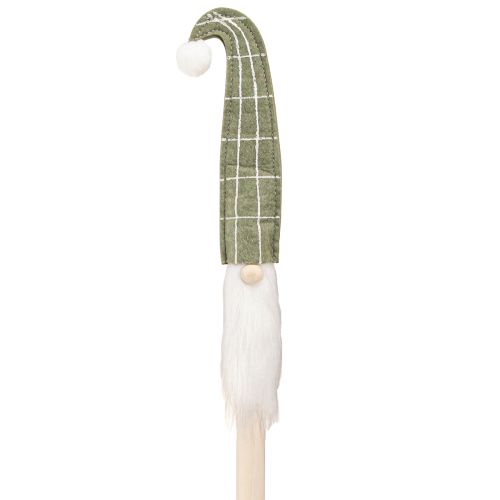 Père Noël sur un bâton Nain de Noël vert 57 cm 4 pièces