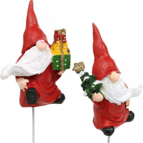 Article Bouchon décoratif gnome de noël gnome père noël 7cm 4pcs