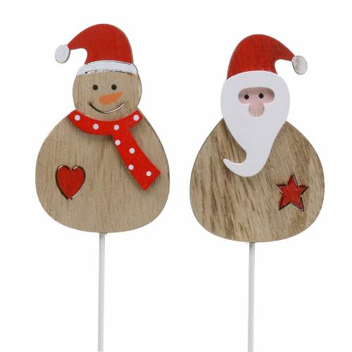 Article Bouchons déco Père Noël/Bonhomme de neige 7cm 12pcs