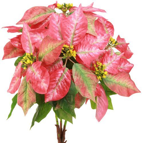 Etoile de Noël étoile de Noël artificielle rouge rose L53cm