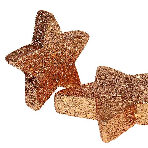 Article Étoiles de Noël en cuivre paillettes étoiles saupoudrer décoration 40pcs