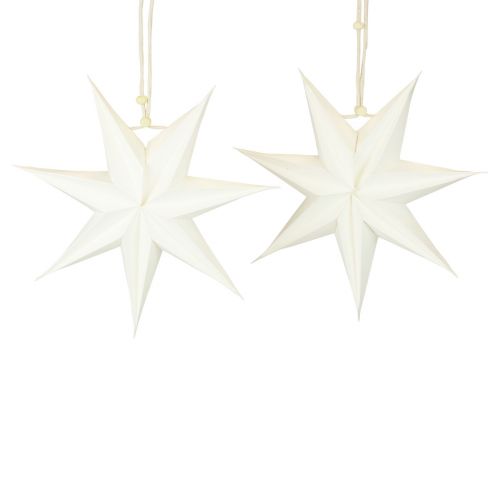Article Fenêtre poinsettia, étoiles en papier Noël, étoile pliante Ø21cm 4pcs