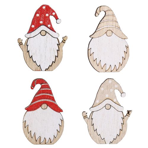 Floristik24 Nains de Noël en bois à coller 2x3,5cm 48 pcs