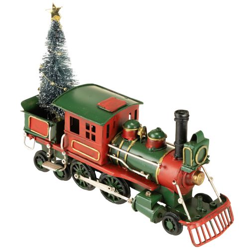Floristik24 Train de Noël avec locomotive en sapin vert de Noël 20cm