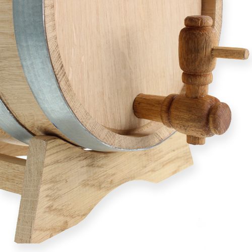 Article Tonneau en bois, tonneau à vin avec support 5 litres