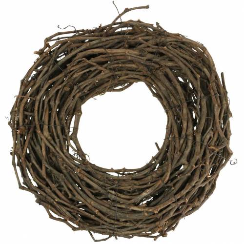Floristik24 Couronne de vigne naturelle Ø50cm 1 pièce