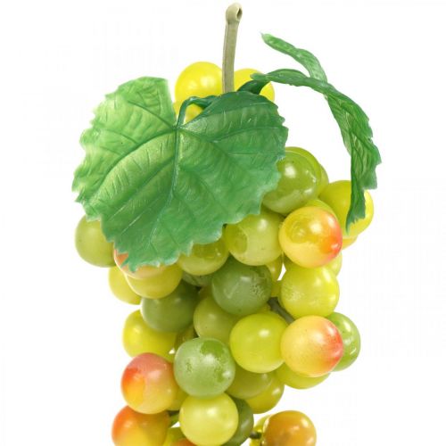 Floristik24 Déco raisins vert fruit artificiel décoration de vitrine 22cm