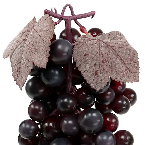 Floristik24 Grappe de raisin rouge foncé 44cm artificiel