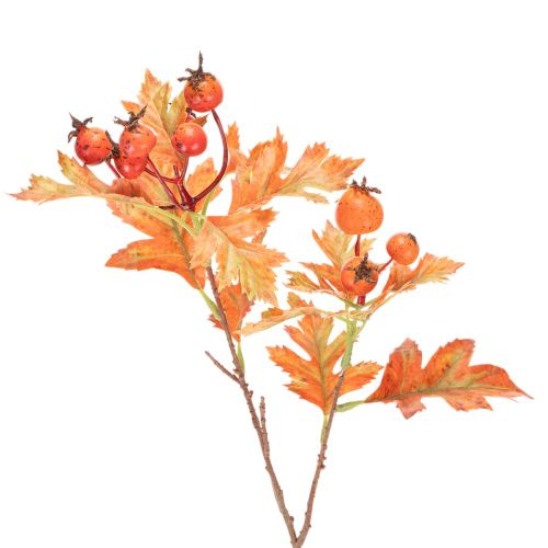 Branche d'aubépine artificielle avec feuilles et baies, 62 cm acheter | Floristik24.be