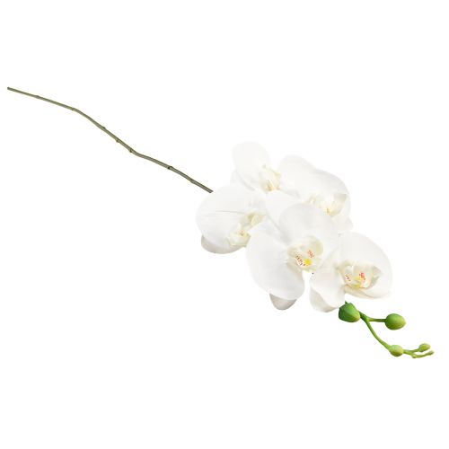 Article Orchidée artificielle Phalaenopsis blanche Real Touch H83cm