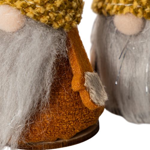 Ensemble de 6 figurines de gnome avec bonnet tricoté et gland, 10 cm | Floristik24.be