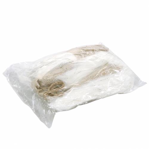 Article Gnome avec chapeau pointu à accrocher crème 48cm L57cm 3pcs