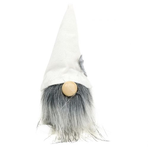 Floristik24 Gnome de Noël avec barbe blanche, grise 12cm 4pcs