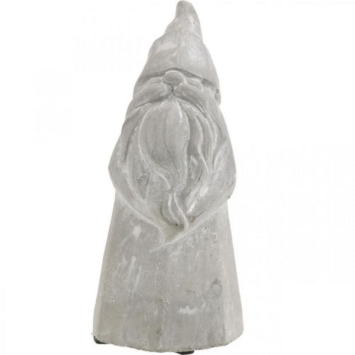 Floristik24 Figurine décorative elfe en béton Père Noël gris H18.5cm