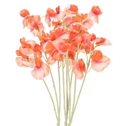 Branche de pois de senteur artificiels, décoration romantique pour salon ou salle de bain, 68 cm, lot de 3