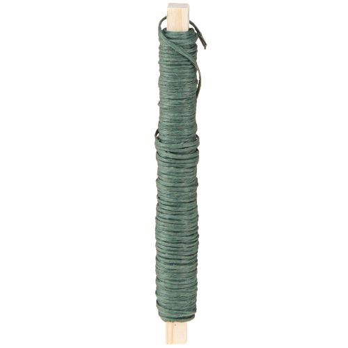 Floristik24 Fil d&#39;emballage fil artisanal vert fil d&#39;emballage en papier Ø0,8mm 22m