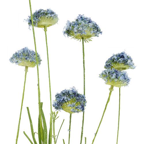 Article Fleurs des prés bleu L65cm 3pcs
