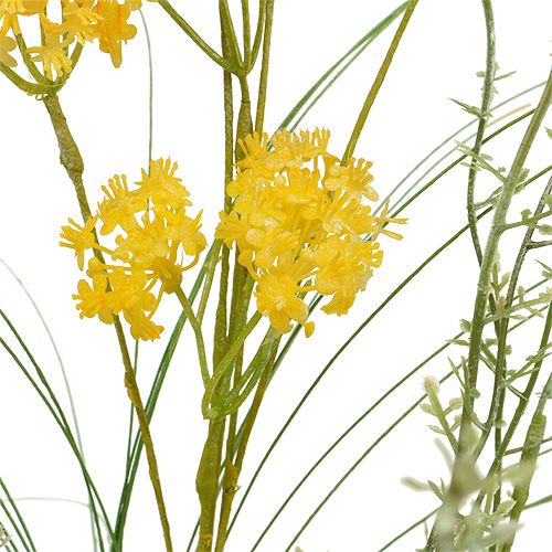 Floristik24 Fleurs des prés jaunes L60cm 3pcs