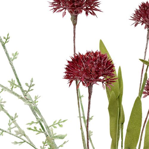 Floristik24 Fleurs des prés rouges L60cm 3pcs