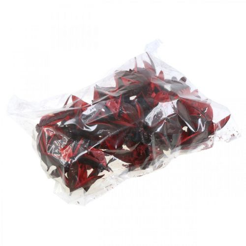 Article Lys sauvage rouge décoration naturelle fleurs séchées 6-8cm 50 pcs