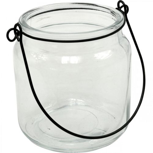 Article Lanterne lanterne à suspendre en verre avec anse Ø8cm H10.5cm