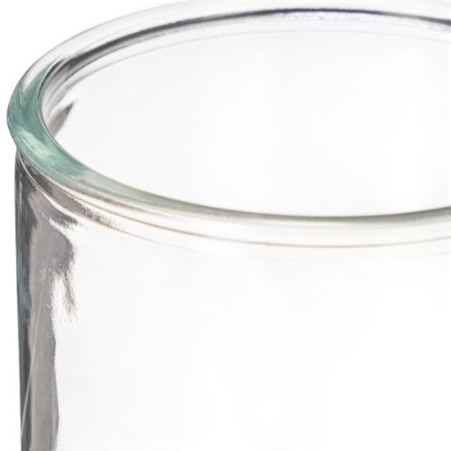 Vase cylindrique en verre transparent et polyvalent, 10 cm, lot de 3. | Floristik24.be