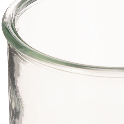 Porte-bougie chauffe-plat en verre, rond, verre transparent, polyvalent, 12 cm, lot de 2 | Floristik24.be