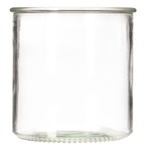 Porte-bougie chauffe-plat en verre, rond, verre transparent, polyvalent, 12 cm, lot de 2 | Floristik24.be