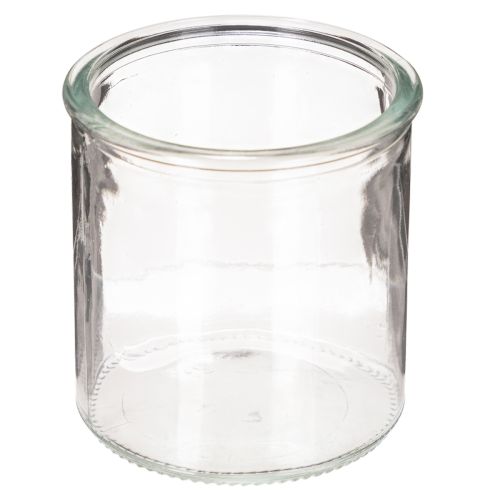 Photophore rond en verre transparent, 8 cm, lot de 3 acheter | Floristik24.be