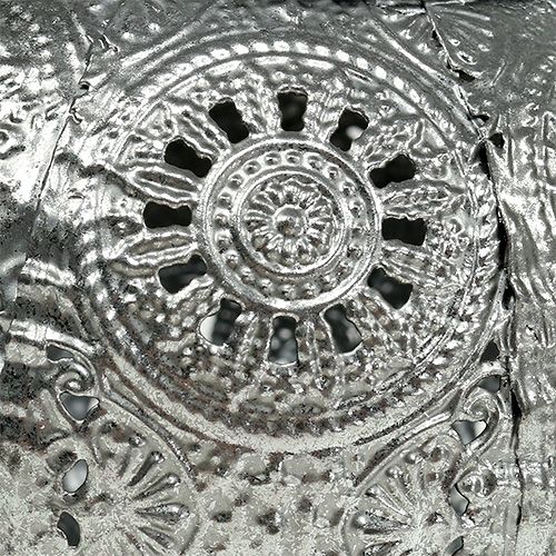 Floristik24 Windlight argent oriental Ø12cm H9cm
