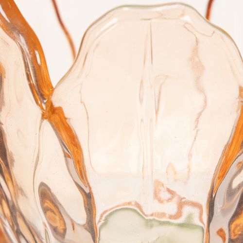 Article Porte-bougie chauffe-plat en verre en forme de tulipe, style vintage, décoration romantique pour la maison, 20 cm