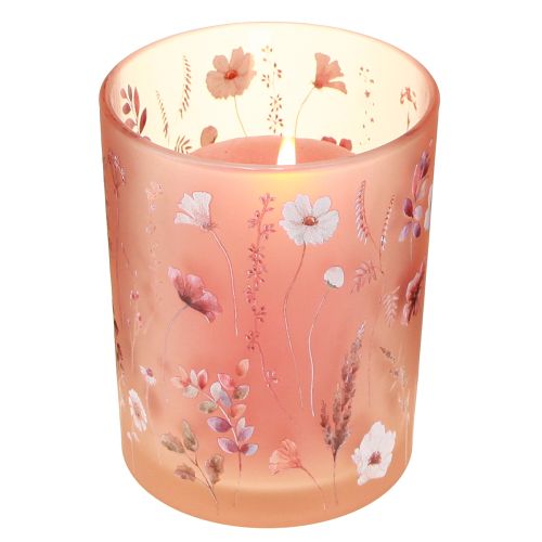 Article Lanterne décorative en verre à motif floral pour une touche d&#39;élégance dans votre intérieur, 12,5 cm, lot de 2