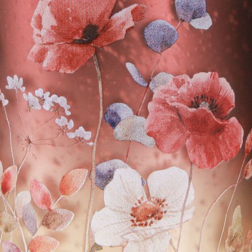 Article Lanterne décorative en verre à motif floral pour une touche d&#39;élégance dans votre intérieur, 12,5 cm, lot de 2