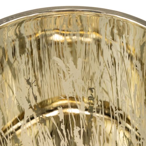 Article Lanterne décorative élégante à motif d&#39;herbe pour une touche chaleureuse dans votre intérieur, 12,5 cm, lot de 2.