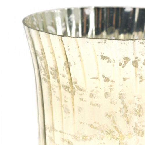 Article Lanterne en verre porte-bougie chauffe-plat en verre Ø11cm H14.5cm