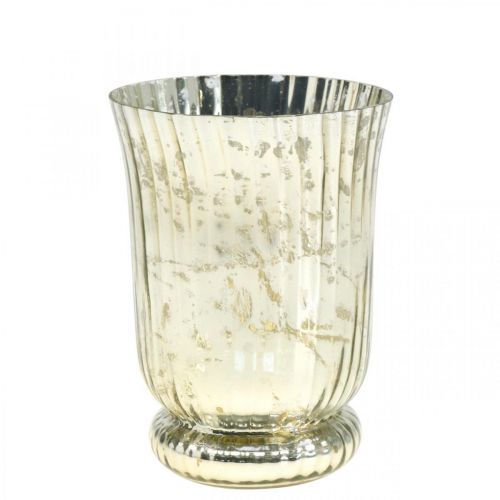 Floristik24 Lanterne en verre photophore verre Ø14.5cm H20cm